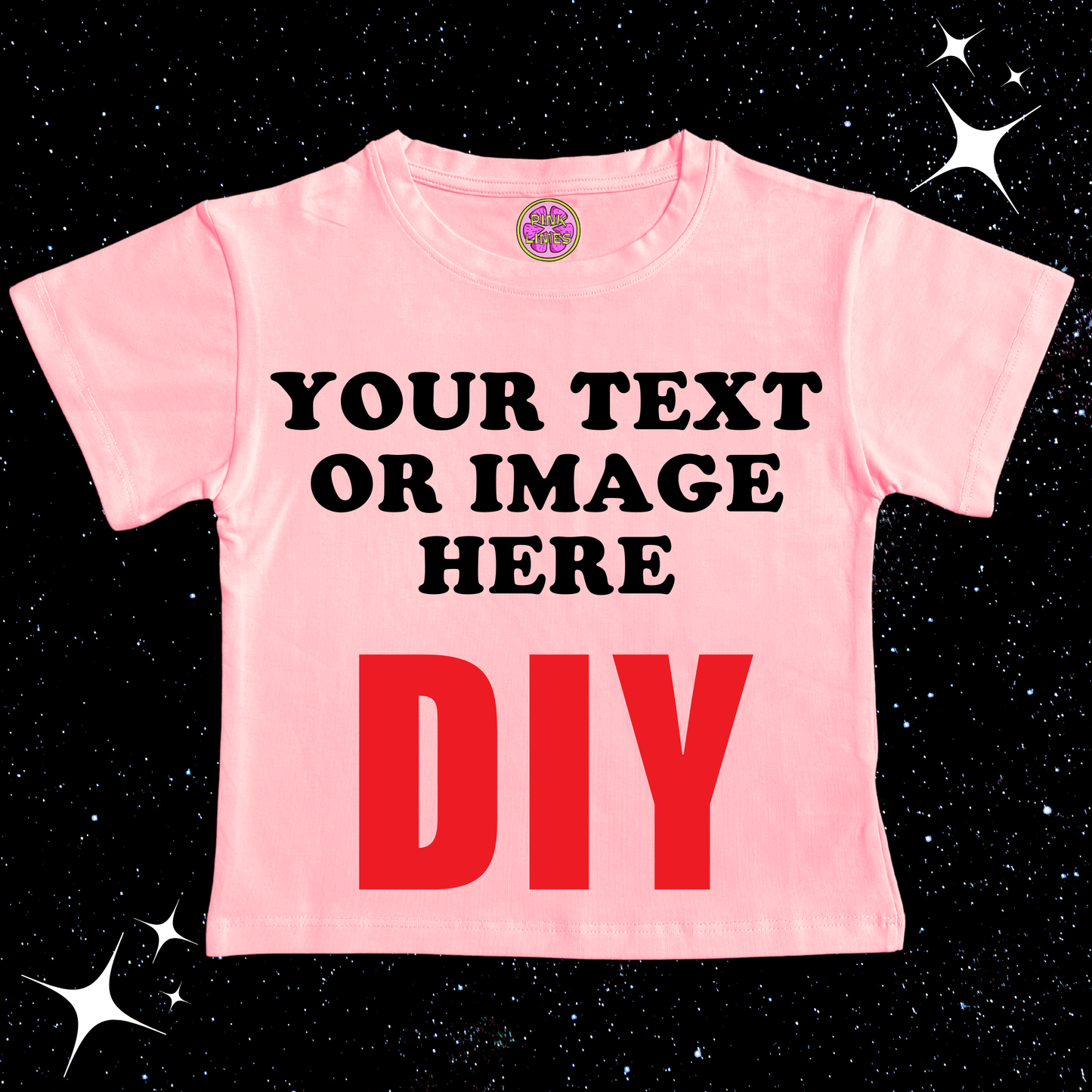 Custom Crop Tee Pink Shirts & Tops PinkLimes Trending Streetwear