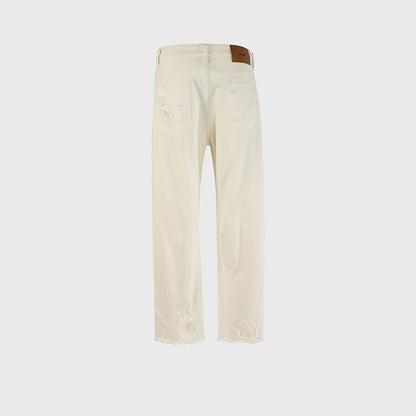 Ripped Straight Leg Jeans PinkLimes Trending Streetwear