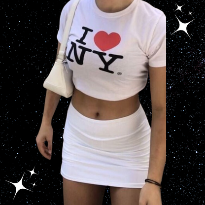 I Love NY Crop Tee