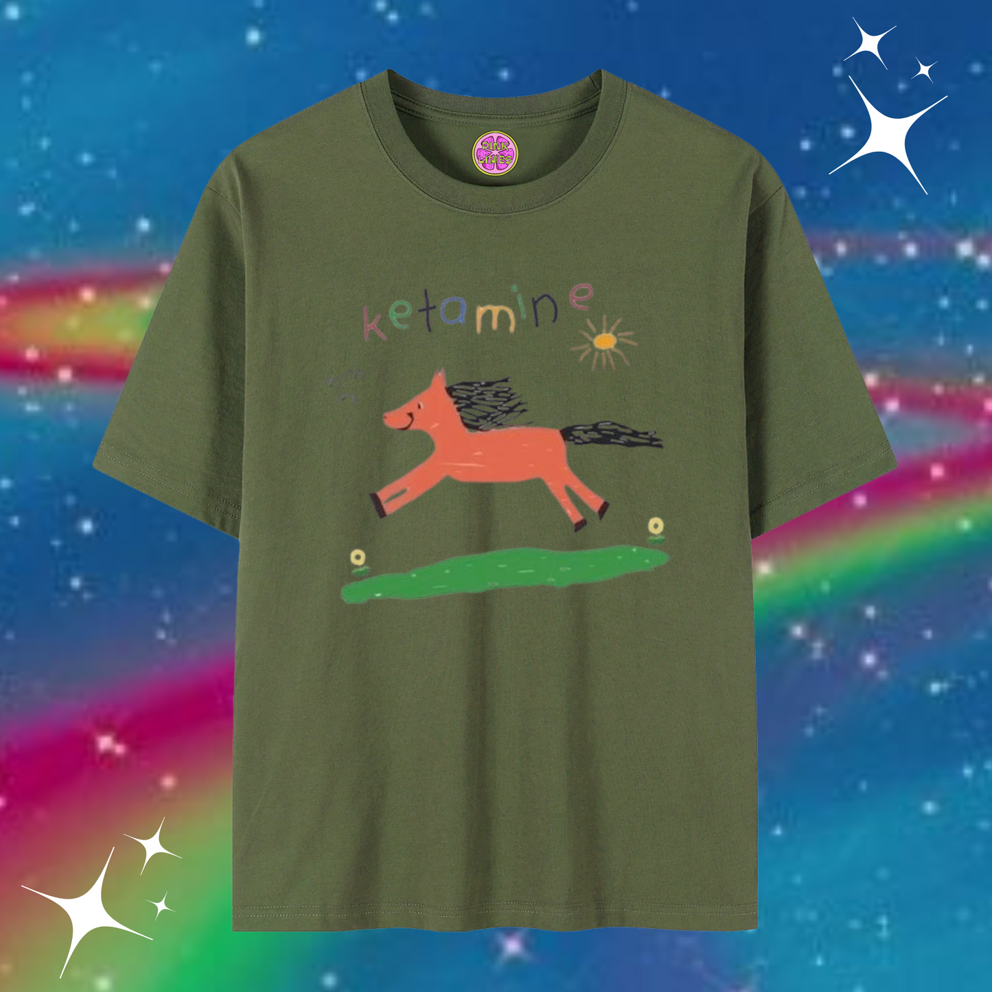 K*tamine Baggy Tee Army Green