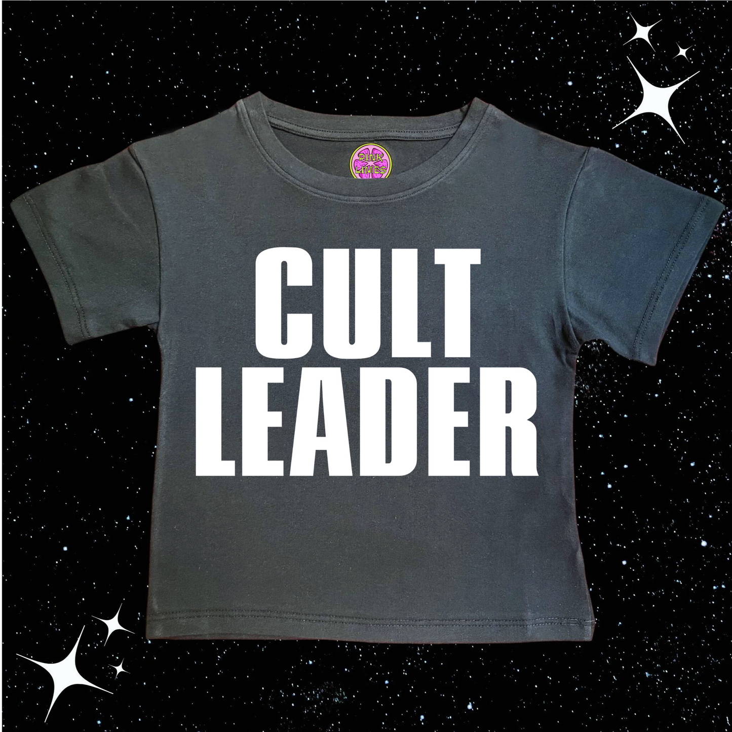 CULT LEADER Crop Tee Black