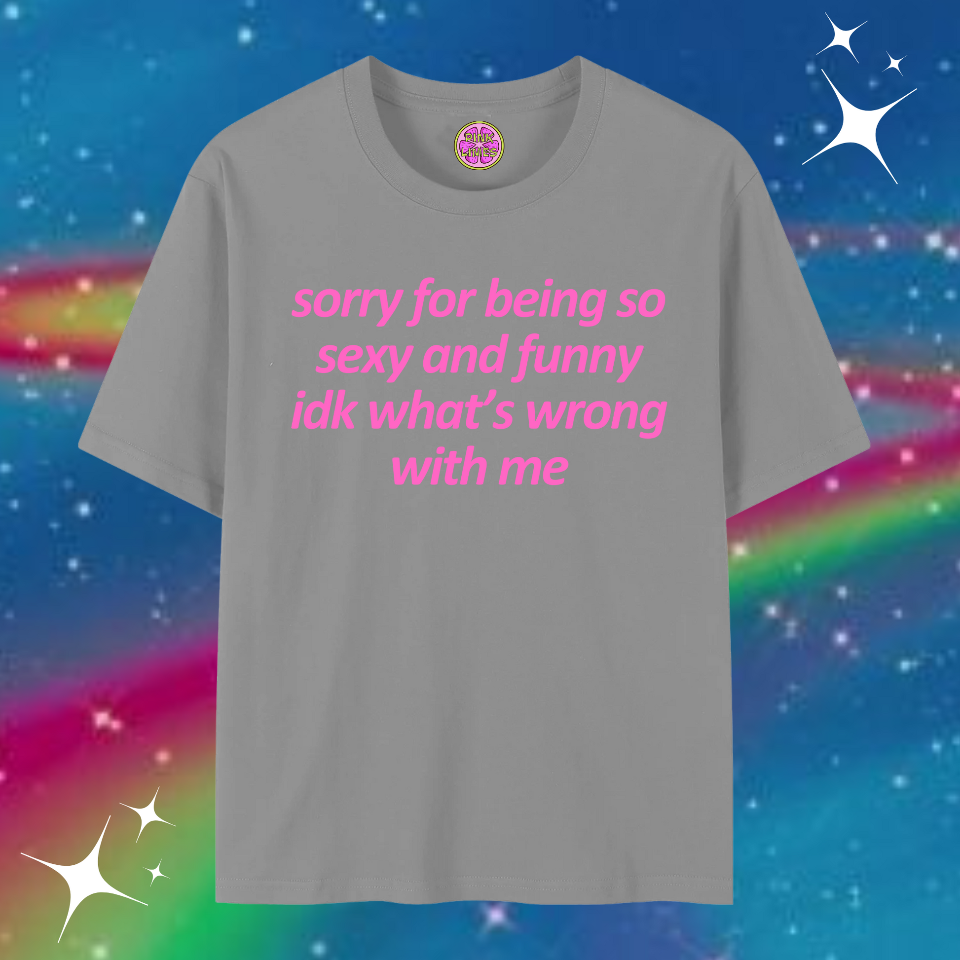 Sorry For Being So Funny Baggy Tee Gray