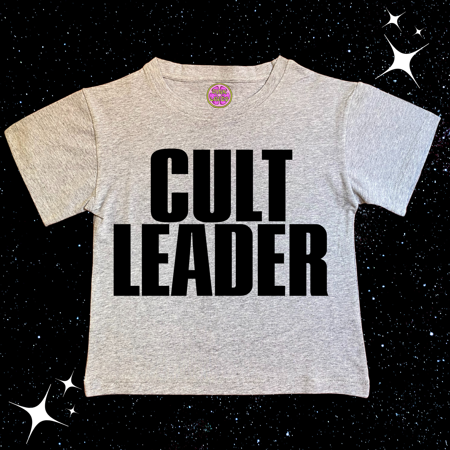 CULT LEADER Crop Tee Grey