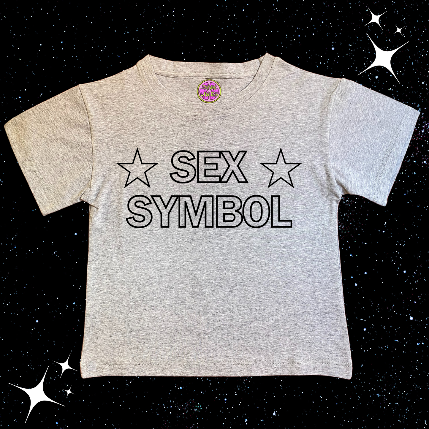 S*x Symbol Crop Tee Grey