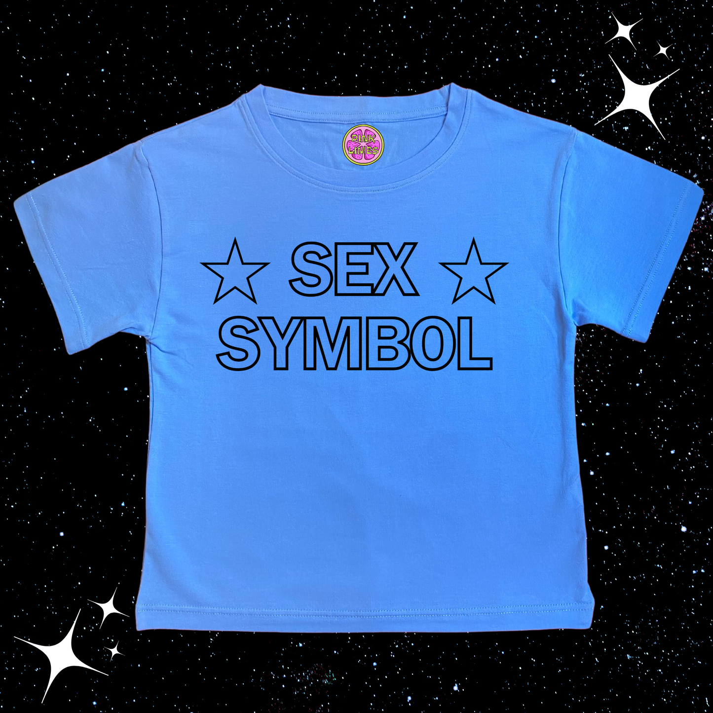 S*x Symbol Crop Tee Lake Blue