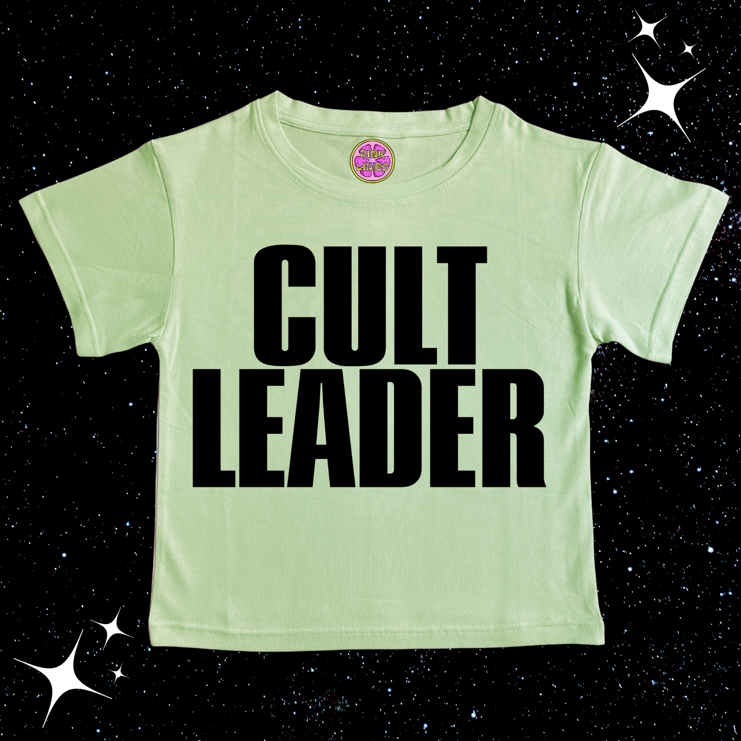 CULT LEADER Crop Tee Light Green