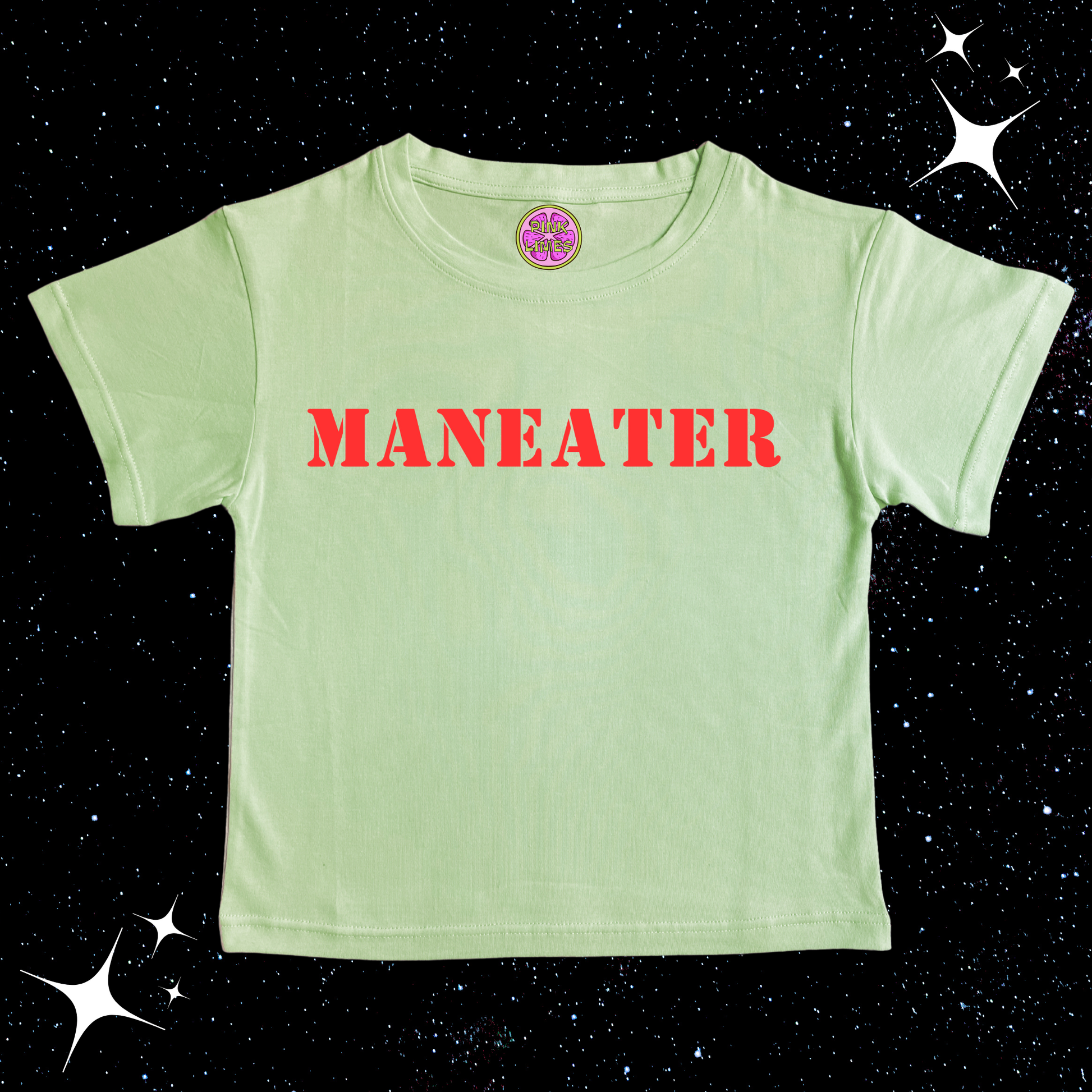 MANEATER Crop Tee Light Green