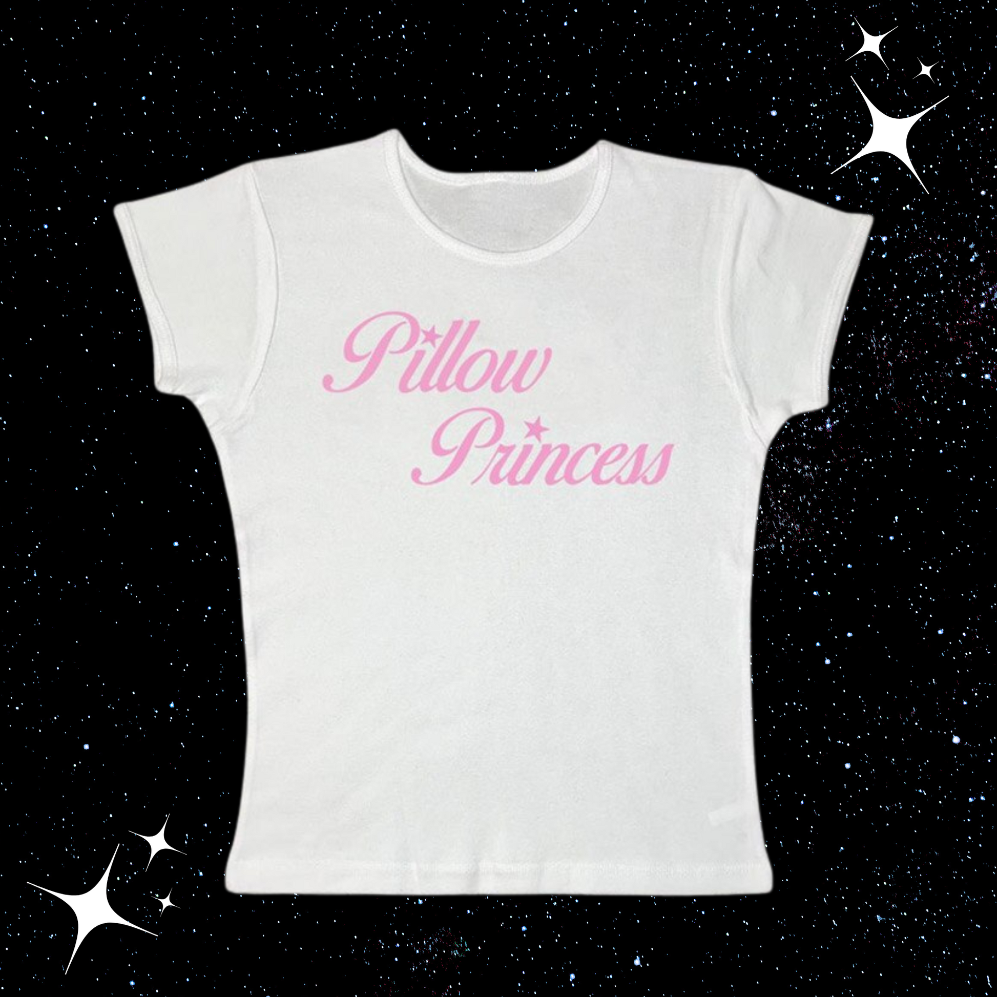 Pillow Princess Crop Tee White