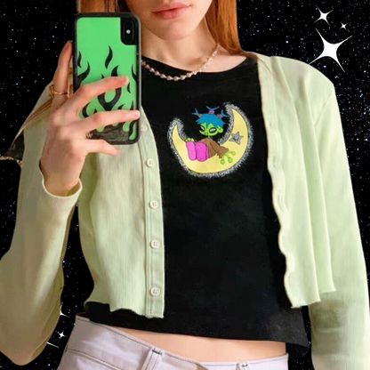 Alien Girl Crop Tee