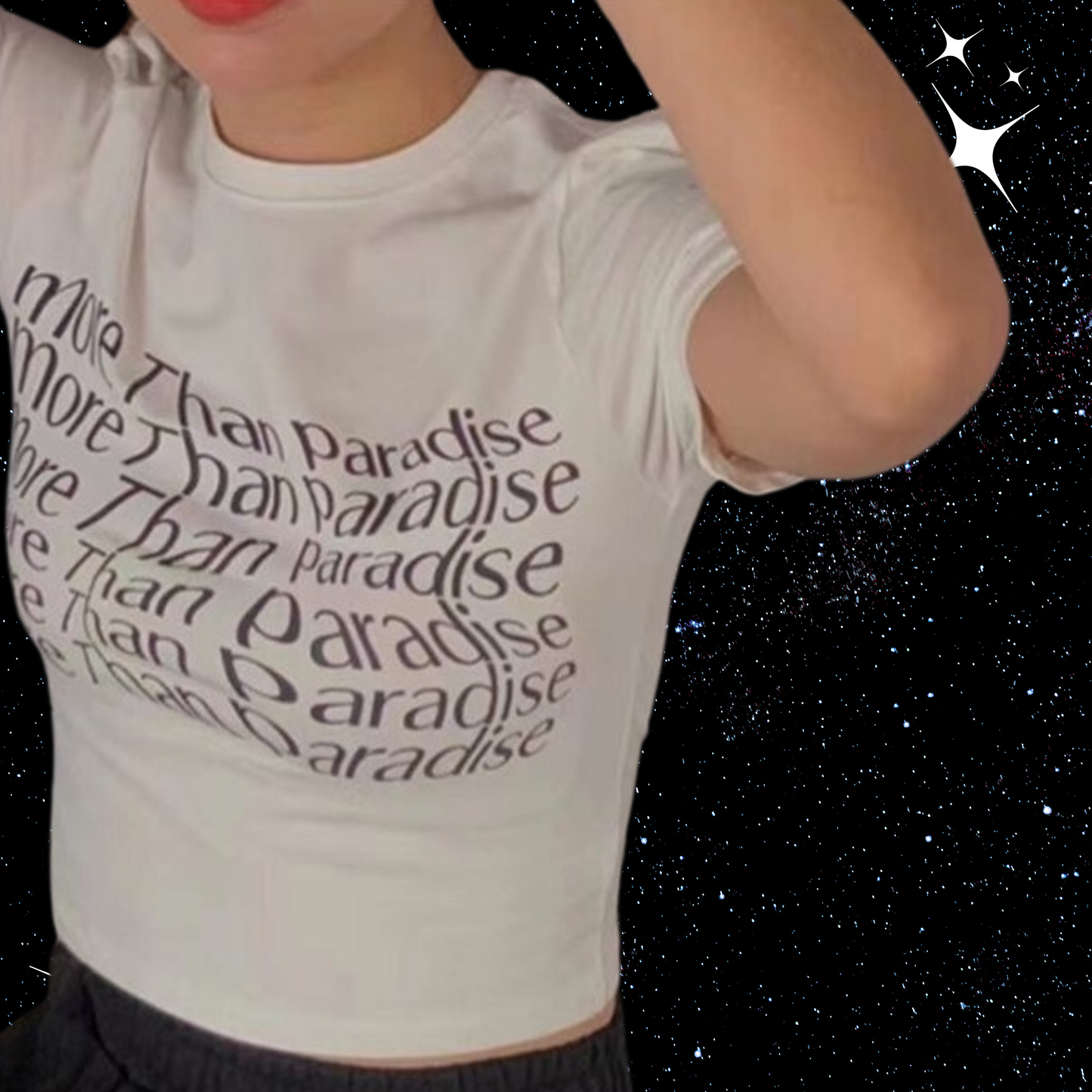 More Than Paradise Crop Tee