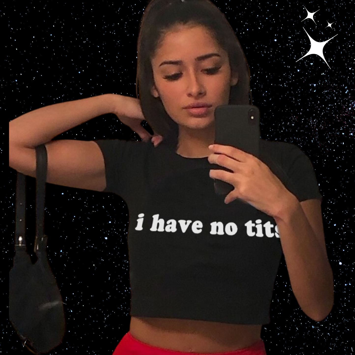 I Have No T*ts Crop Tee