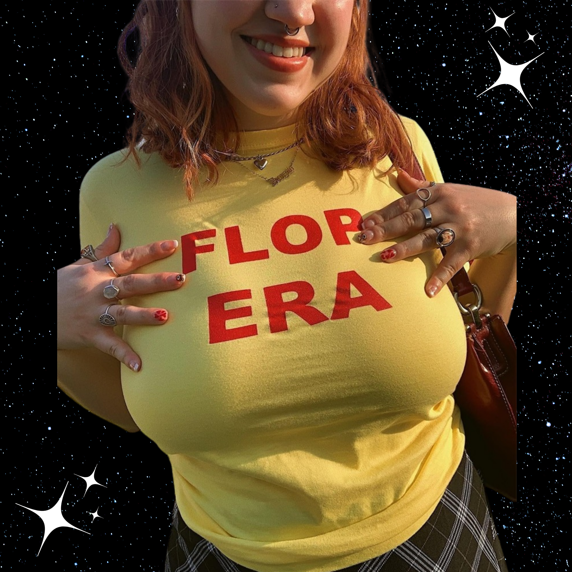 Flop Era Yellow Crop Tee