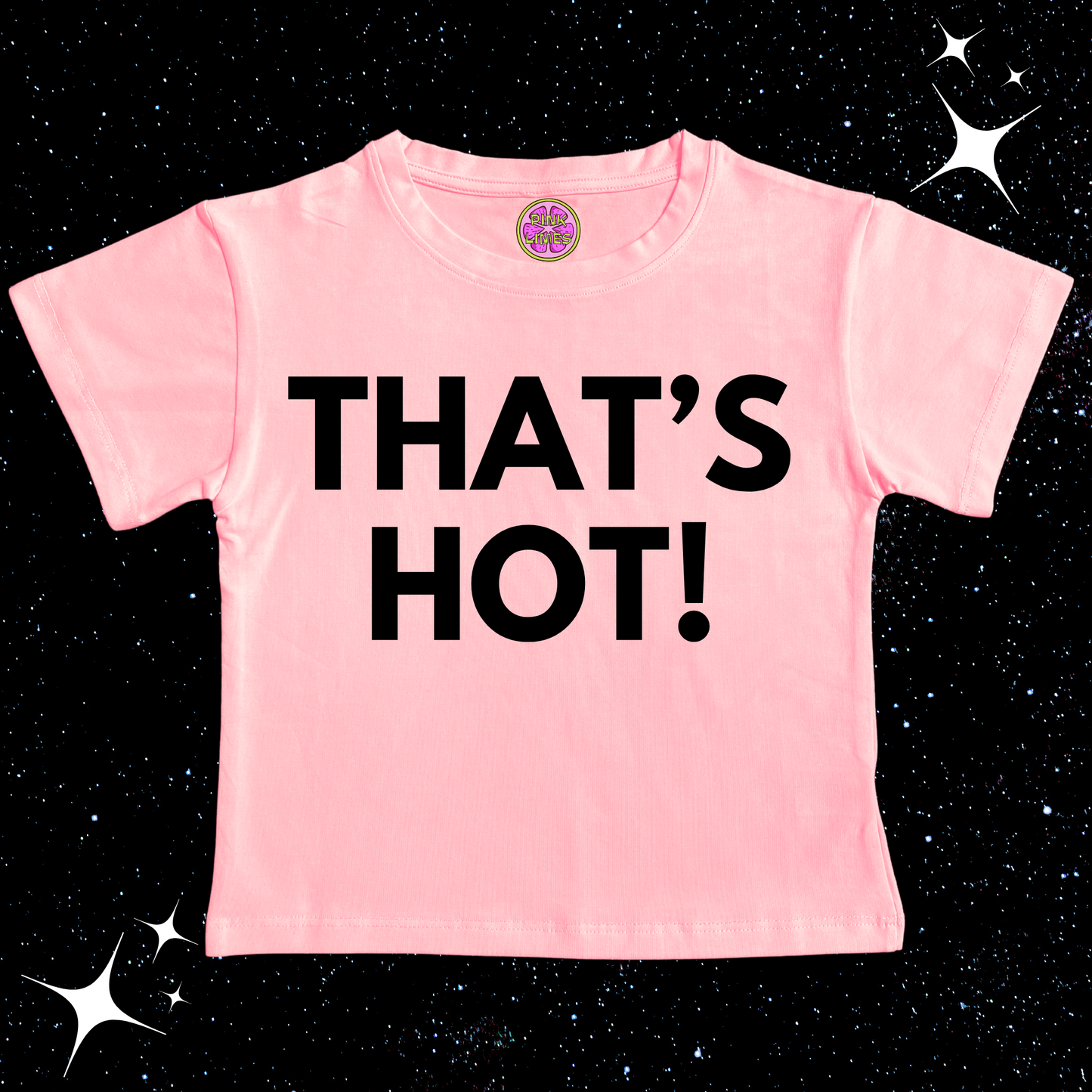 That's Hot Crop Tee Pink