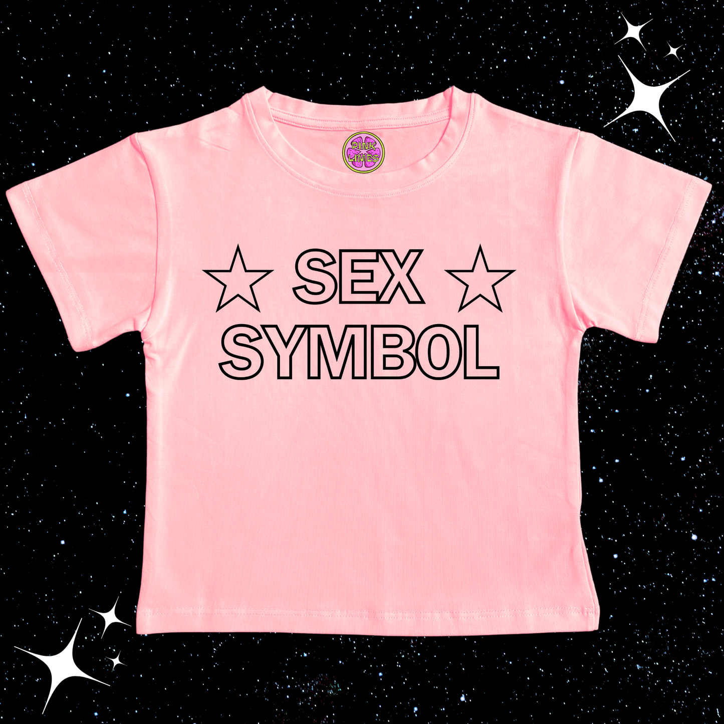 S*x Symbol Crop Tee Pink