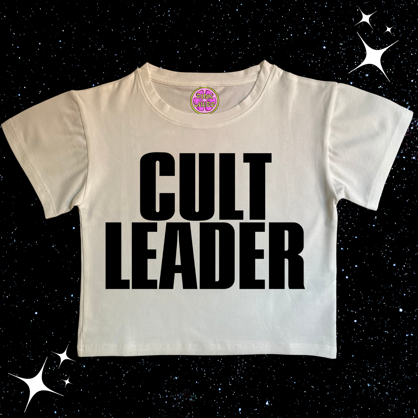 CULT LEADER Crop Tee White