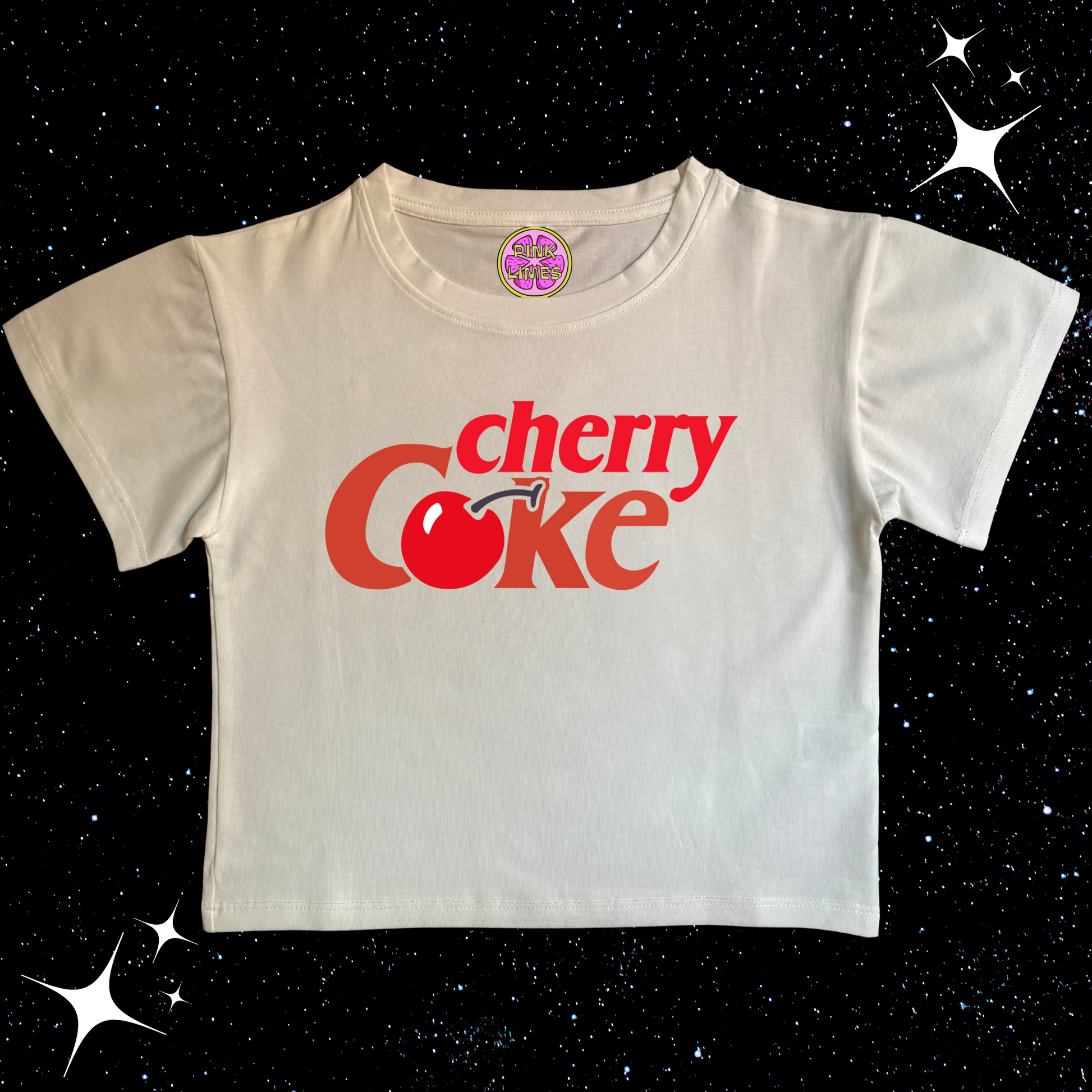 Cherry Coke Crop Tee