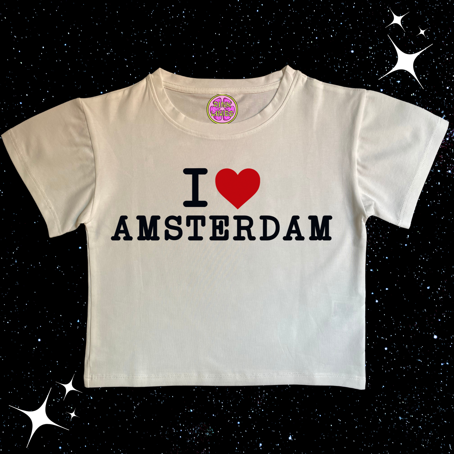 I Love Amsterdam Crop Tee