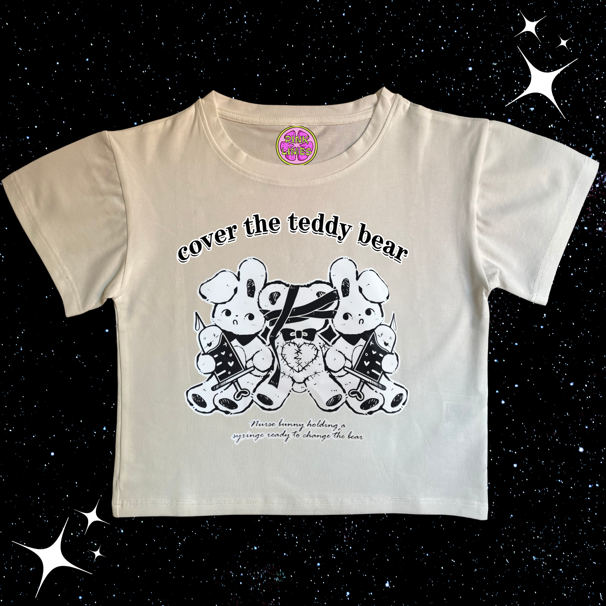 Cover The Teddy Bear Crop Tee