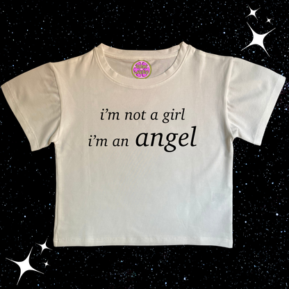 I'm An Angel Crop Tee