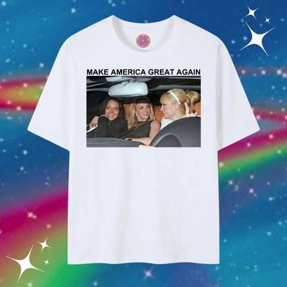 Make America Great Again Baggy Tee White