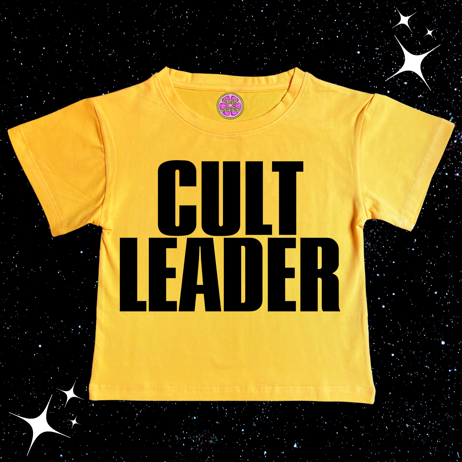 CULT LEADER Crop Tee Yellow