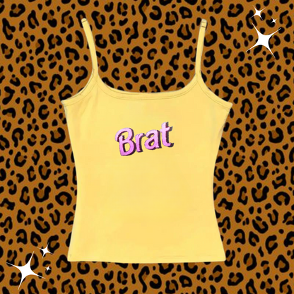 Brat Camisole Top Yellow