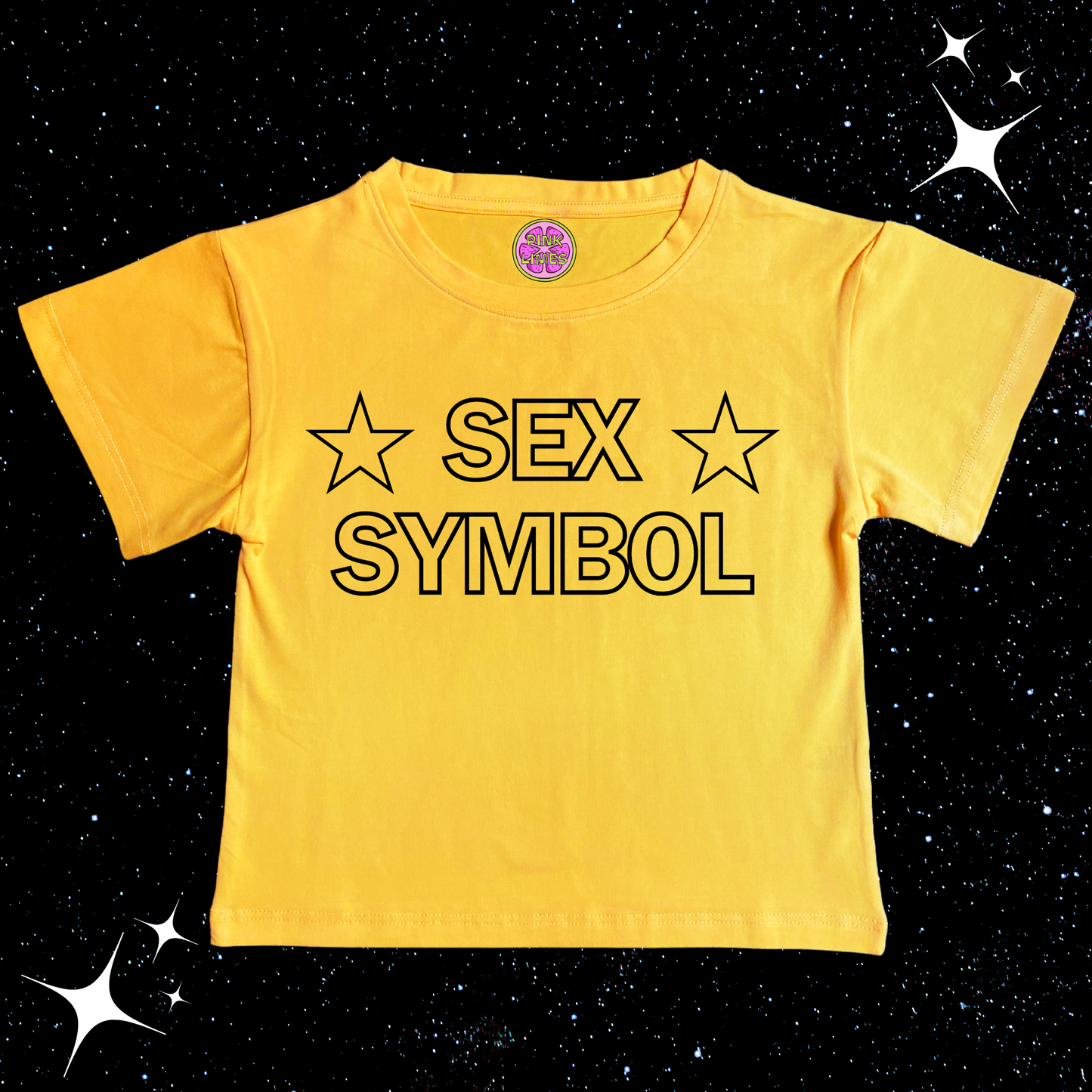 S*x Symbol Crop Tee Yellow