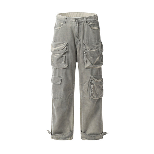 Multi-Pocket High Waist Cargo Pants